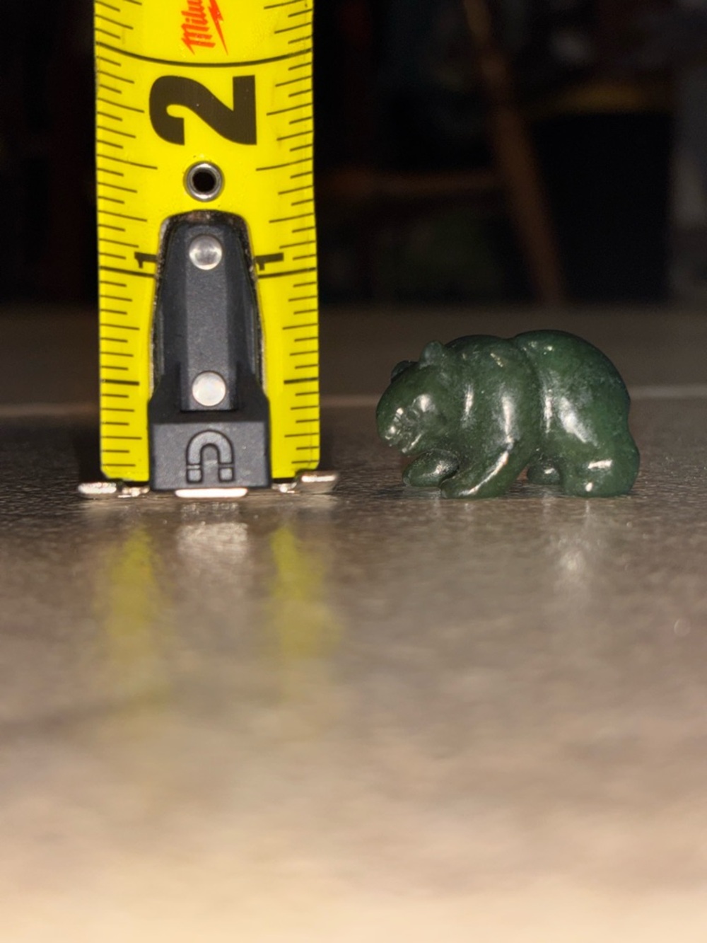 Hand-Carved Miniature
Nephrite Jade Bear
Figurine